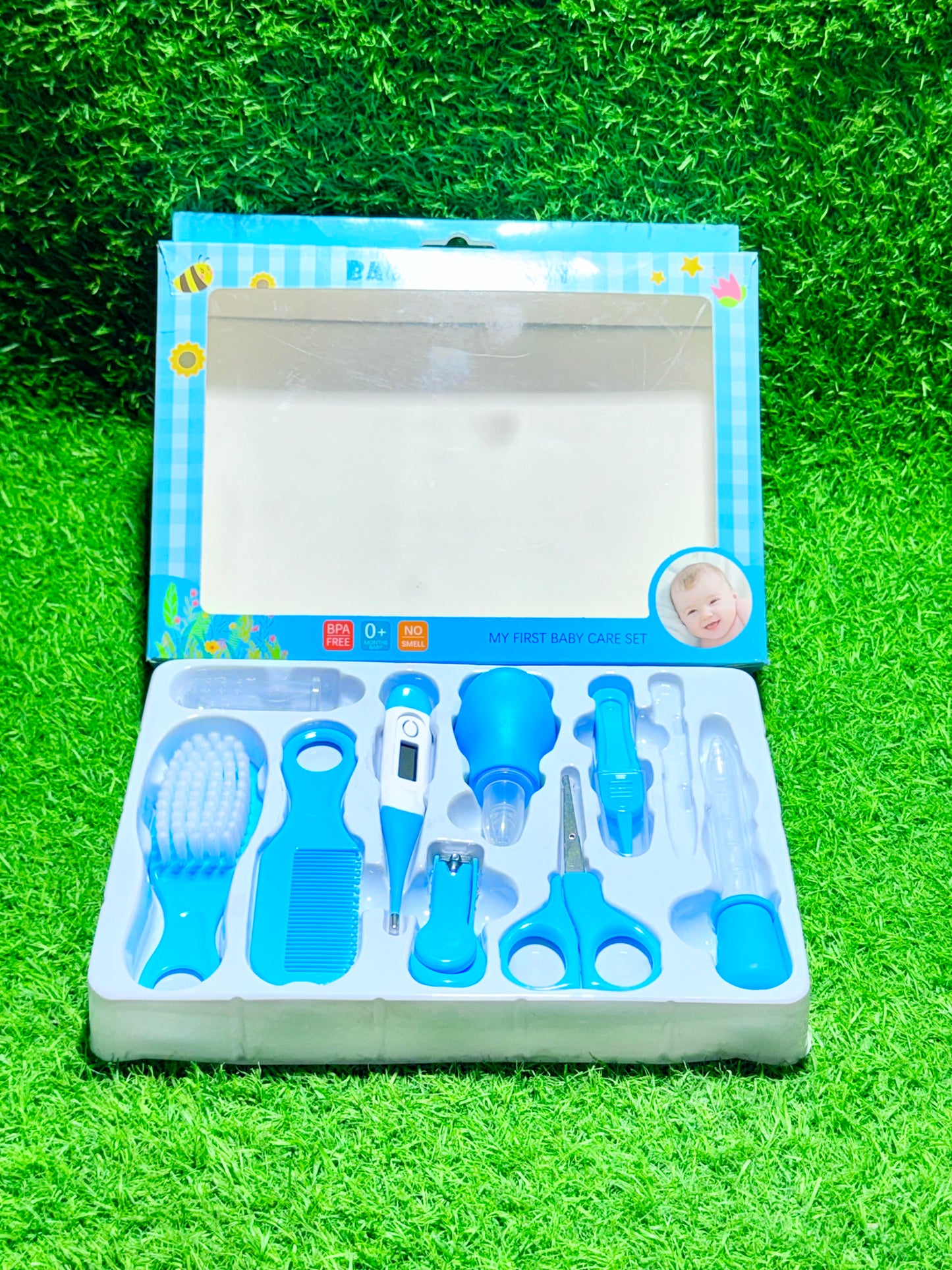 All-in-One Newborn Baby Care Kit & Grooming Set (BPA Free) + FREE Silicone Baby Food Squeeze Feeder Spoon🎉