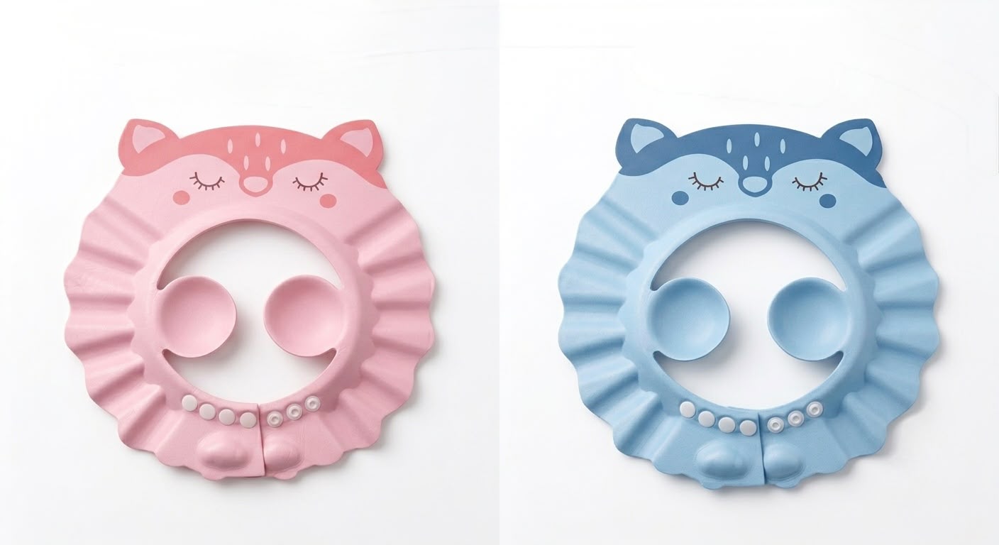 Baby Silicone Shower Cap for Kids | Adjustable Shampoo Bath Cap