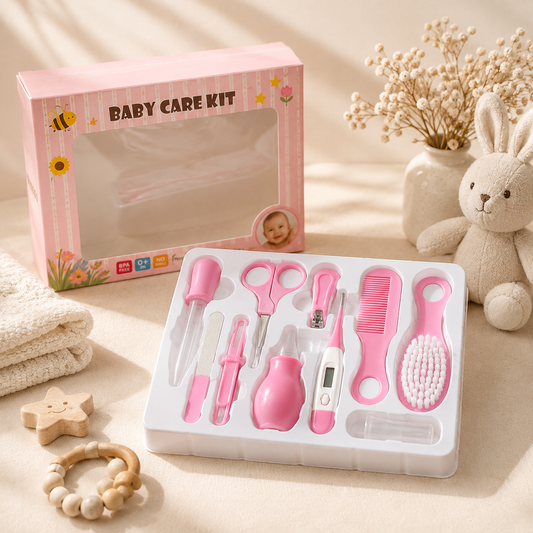 All-in-One Newborn Baby Care Kit & Grooming Set (BPA Free) + FREE Silicone Baby Food Squeeze Feeder Spoon🎉