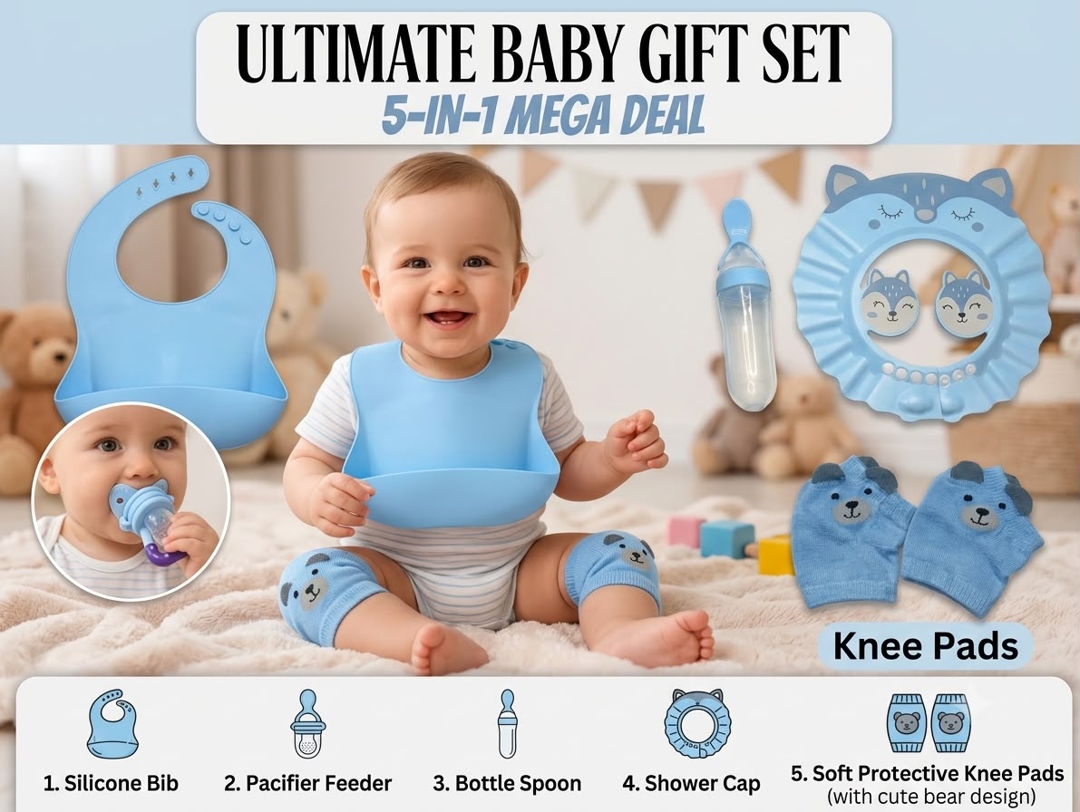 Baby Feeding 5-in-1 Mega Gift Set Deal