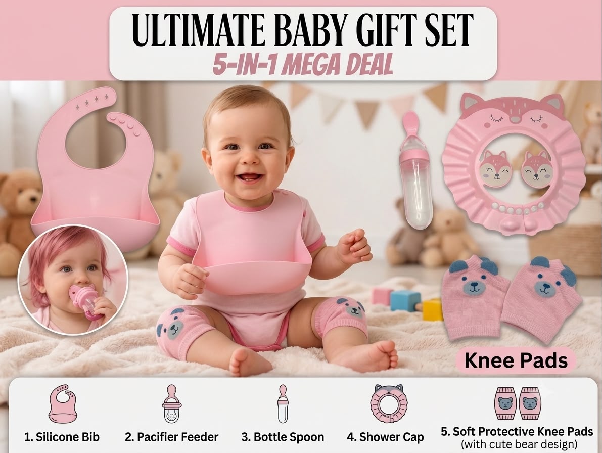 Baby Feeding 5-in-1 Mega Gift Set Deal
